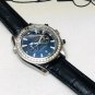 Black Sea Horse Skin_Automatic Mechanical Watch Oujia Haima Five-Pin Black Leather Automatic Mechani