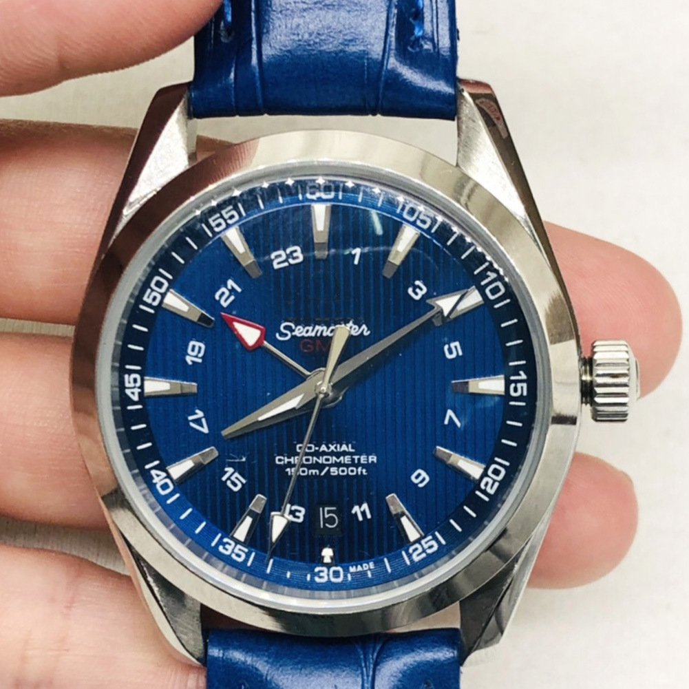 Light Four Blue Leather 40Mm_Automatic Mechanical Watch Gs034 Automatic Mechanical Watch Gs034