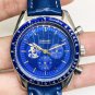 Lanxin Space_Automatic Mechanical Watch Oujia Super Master Six-Pin Blue Space Automatic Mechanical W