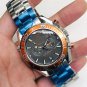 Seahorse Five Needle Orange Gray_Automatic Mechanical Watch Oujia Haima Five-Needle Orange Gray Auto