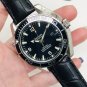 Hema Three Needle Black Skin_Automatic Mechanical Watch Oujia Haima Three-Needle Black Leather Autom
