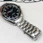Haima Three Steel Belt_Automatic Mechanical Watch Oujia Haima Three-Needle Black Orange Automatic Me