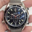Black Quartz_Quartz Watch Oujia Haima Six-Pin Black Steel Belt Quartz Watch Hl007 Quartz Watch Hawke
