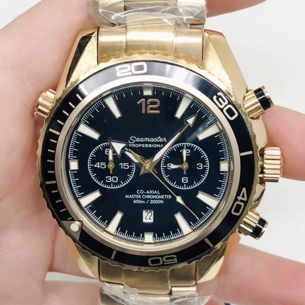 Seahorse Five Needle Rose Black_Automatic Mechanical Watch Oujia Haima Five-Pin Rose Black Automatic