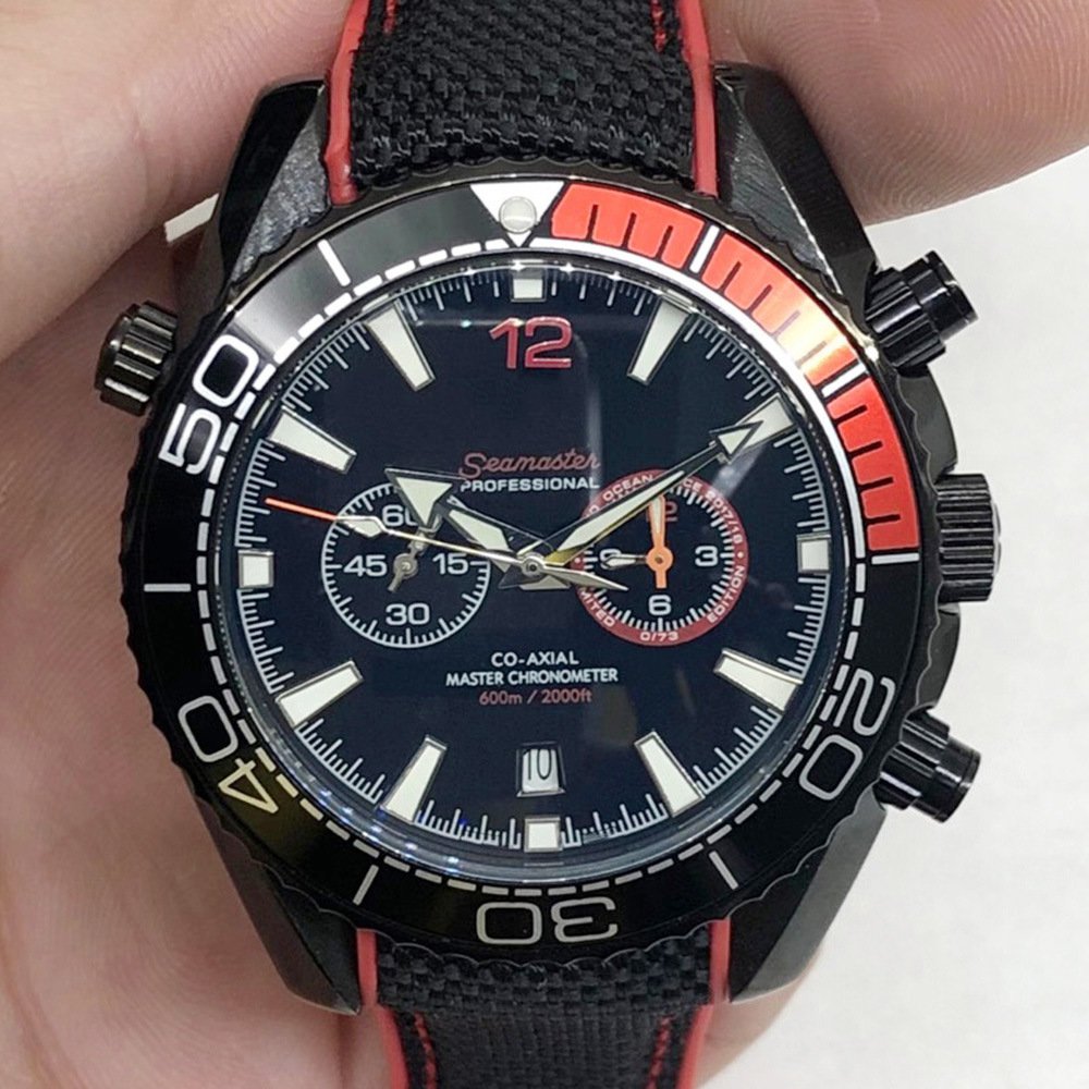 Haima Five-Needle Electric Two Black And One Red_Automatic Mechanical Watch Automatic Mechanical Wat