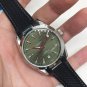 Seahorse Three Needle Six Calendar Green_Automatic Mechanical Watch Oujia Haima Three Needle Six Cal