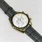 Golden Egg Eye Diced White_Quartz Watch Oujia Super Five-Pin Gray Plaid, Black Belt Quartz Watches W