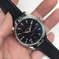 Sea Horse Three Needle Six Calendar Black Butyl_Automatic Mechanical Watch Oujia Haima Three Needle 