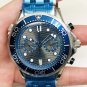 Sailboat Five-Pin Gray Surface_Quartz Watch European Sailing Five Needle Gray Steel Belt Quartz Auto