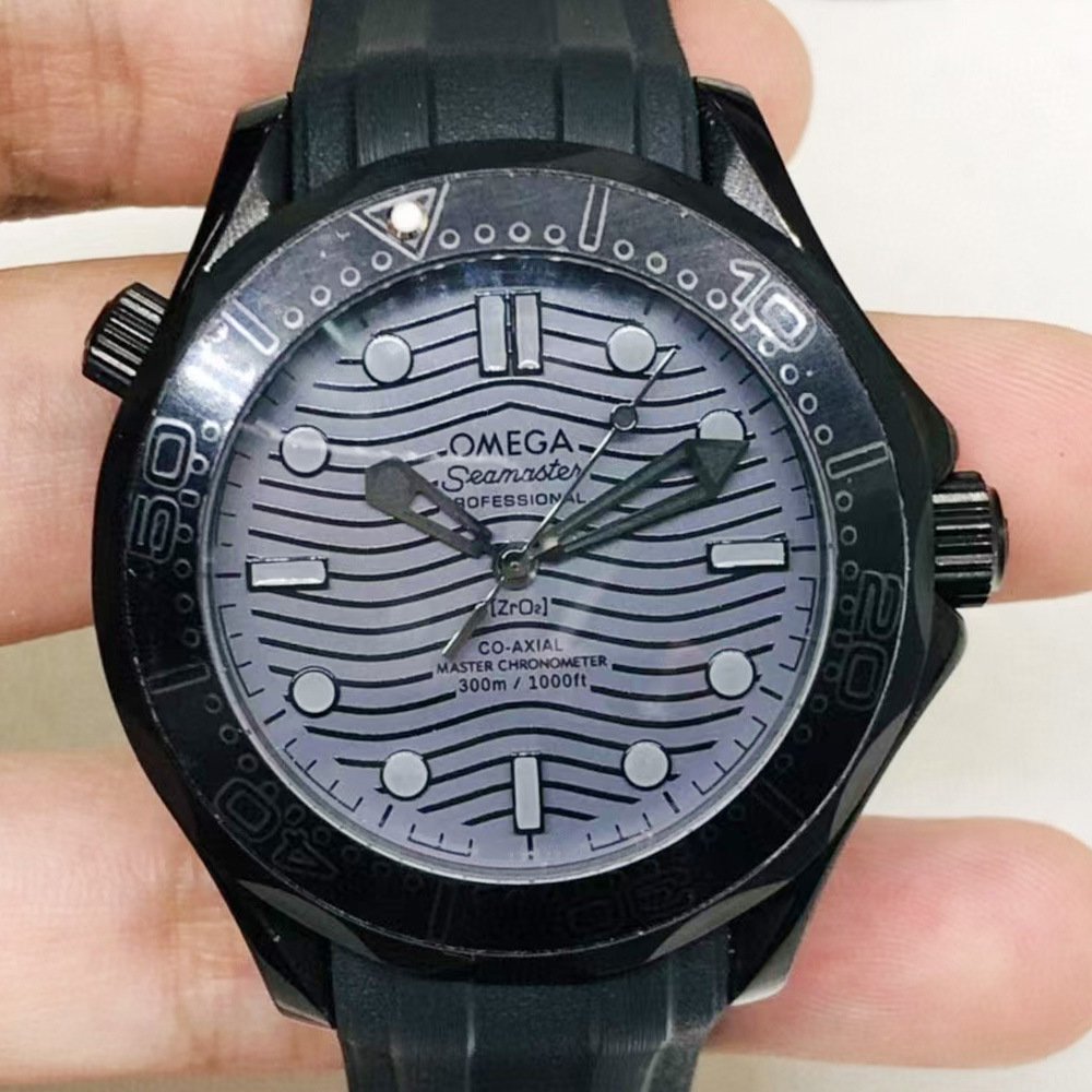 No Calendar Electric Black Circle_Mechanical Watch Oujia 007 Black James Bond Automatic Mechanical W