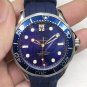 Blue Cyclone Tape_Mechanical Watch Oujia 007 Black James Bond Automatic Mechanical Watch Hawke