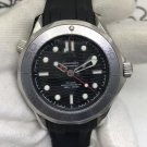 No Calendar White Circle_Mechanical Watch Oujia 007 Black James Bond Automatic Mechanical Watch Hawk