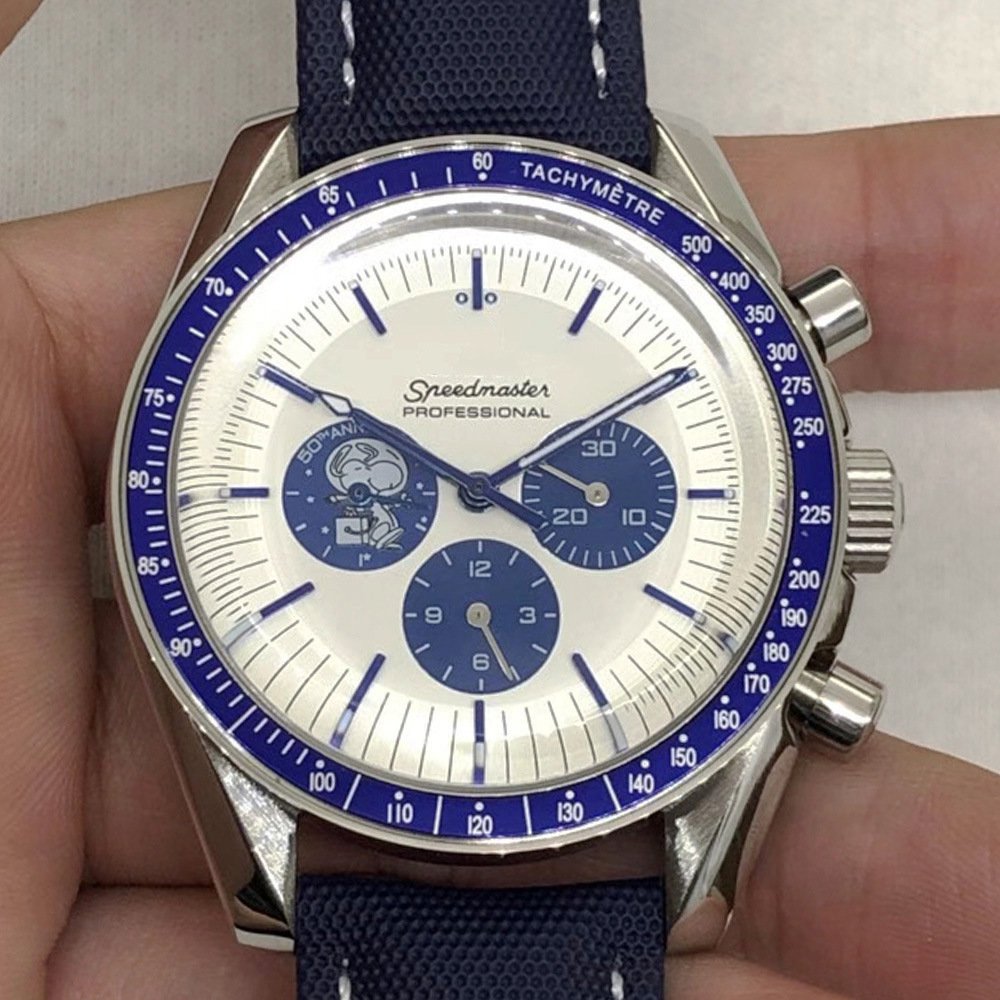 White Face And Blue Eyes_Automatic Mechanical Watch Oujia Super Master Six-Pin Landing Automatic Mec