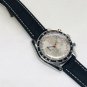 Gray Plaid Black Leather_Quartz Watch Oujia Super Five-Pin Gray Grid Steel Belt Quartz Watches Watch