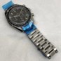 Egg-Eye Steel Tape_Quartz Watch Speedmaster Six-Pin Egg Eye Grey Steel Band Quartz Watch Cl033 Mecha