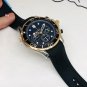 Sailboat Quartz_Quartz Watch European Sailboat Six-Pin Rose Gold Black Tape Quartz Watches Watch Fc0