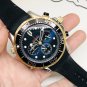 Sailboat Quartz_Quartz Watch European Sailboat Six-Pin Rose Gold Black Tape Quartz Watches Watch Fc0