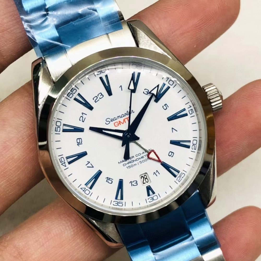 White Glue_Automatic Mechanical Watch Oujia Haima White Four-Needle Automatic Mechanical Watch H