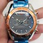 Orange Steel Strip_Automatic Mechanical Watch Oujia Haima Five-Pin Digital Automatic Mechanical Watc