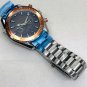 Orange Steel Strip_Automatic Mechanical Watch Oujia Haima Five-Pin Digital Automatic Mechanical Watc