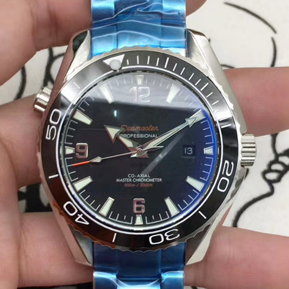 Black Steel Through The Bottom_Automatic Mechanical Watch Automatic Mechanical Watch