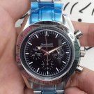 Black-Faced Steel Tape_Quartz Watch Eurosea Six-Pin Black Steel Band Luminous Quartz Watch Kl007 Qua