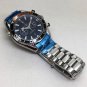 Black Orange Steel Tape_Quartz Watch Oujia Haima Five-Pin Steel Belt Japanese Movement Quartz Watch 