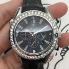 Black Quartz_Quartz Watch European Seahorse Six-Pin Steel Band Japanese Movement Quartz Watch Hl005 