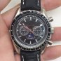 Dark Starshine_Mechanical Watch Oujia Speedmaster Five Needle Black Star Automatic Mechanical Watch 