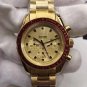 Gold Noodles_Mechanical Watch Oujia Super Master Gold Face Black Ding Red Circle Automatic Mechanica