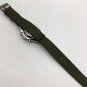 Calendar-Free Cloth Tape_Quartz Watch European Super Master No Calendar Black Green Woven Belt Quart