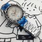 Gray Lattice Quartz Watch_Quartz Watch Speedmaster Five-Pin Gray Check Steel Band Quartz Watch Cw004