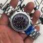 Three Blue Eyes On The Side And White Circle_Mechanical Watch European Super Edge Three Eyes And Six
