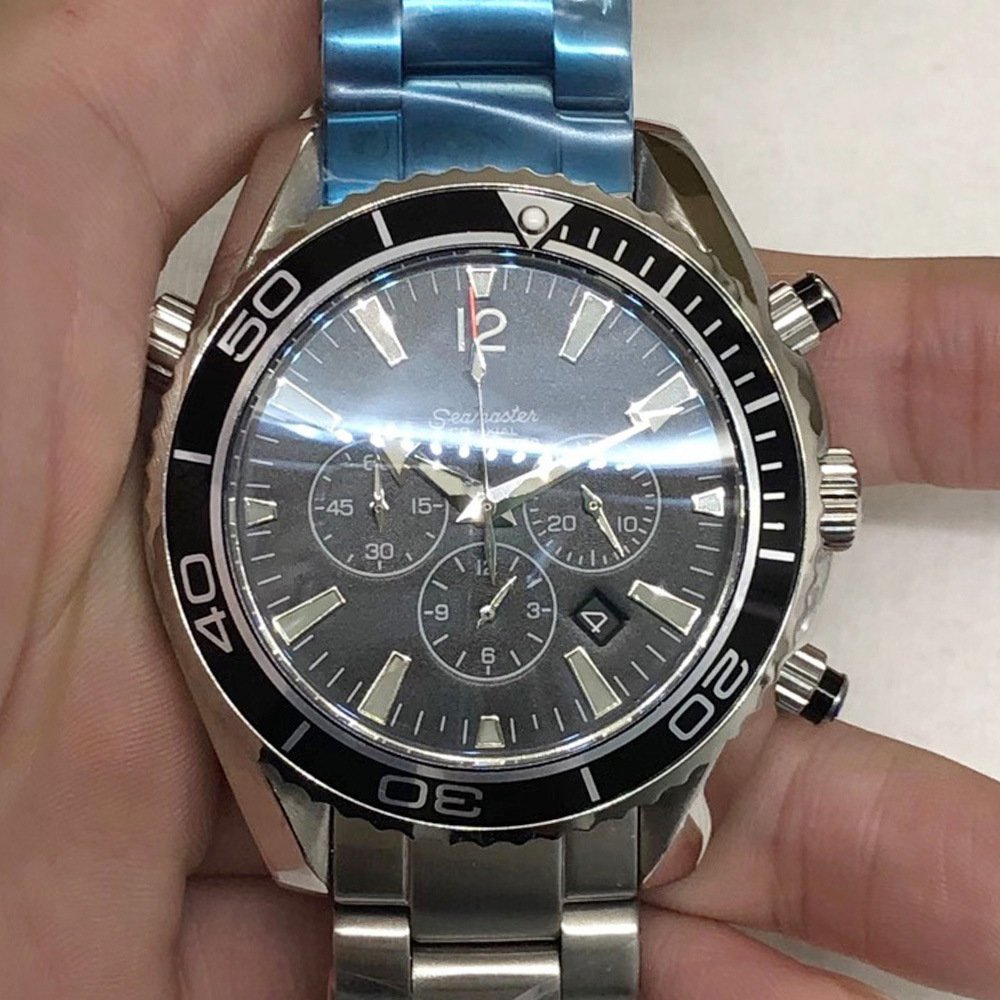 Six-Pin Steel Black_Automatic Mechanical Watch Oujia Haima Six-Pin Black Steel Automatic Mechanical 