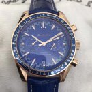 Maigue Blue Leather Machinery_Mechanical Watch Oujia Super Five-Pin Rose Blue Leather Automatic Mach