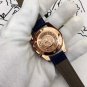 Quartz_Mechanical Watch Oujia Super Five-Pin Rose Blue Leather Automatic Machinery Watches Watch Cw0