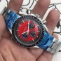 Red T-Steel Strip_Quartz Watch Oujia Chaoba Hongding Steel Belt Quartz Watches Watch Cl012 Mechanica