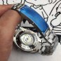 Tartan Blue_Mechanical Watch Oujia 007 Black James Bond Automatic Mechanical Watch Hawke