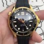 Black Cyclone Gold_Mechanical Watch Oujia 007 Black Swirl-Wind Bond Automatic Mechanical Watch Mecha