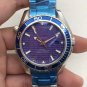 Tartan Blue_Mechanical Watch Oujia 007 Blue James Bond Automatic Mechanical Watch Hawke