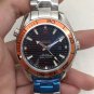 Plaid Orange_Mechanical Watch Oujia 007 Orange James Bond Automatic Mechanical Watch Hawkea