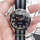 Black_Mechanical Watch European Ghost Black Surface Golden Circle Transparent Bottom Automatic Mecha
