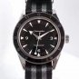 Black Cloth Tape_Mechanical Watch European Ghost Black Face Beadless Transparent Automatic Mechanica