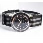 Black Steel Tape With Cloth Tape_Mechanical Watch European Ghost Black Face Beadless Transparent Aut