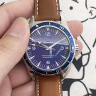 Blue_Mechanical Watch European Ghost Blue Surface With Beads Transparent Bottom Automatic Mechanical