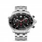 1_Quartz Watch Six-Pin Full Function Chronograph Steel Band Men's Quartz Watch