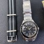 Black Steel Belt Plus Cloth Belt_Mechanical Watch Ghost Black Beadless Full Automatic Mechanical Wat