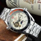 1_Automatic Mechanical Watch 3-Pin Flywheel Seahorse Automatic Mechanical Watch Steel Band