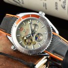 14_Automatic Mechanical Watch 3-Pin Flywheel Seahorse Automatic Mechanical Watch Steel Band