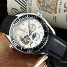 15_Automatic Mechanical Watch 3-Pin Flywheel Seahorse Automatic Mechanical Watch Steel Band